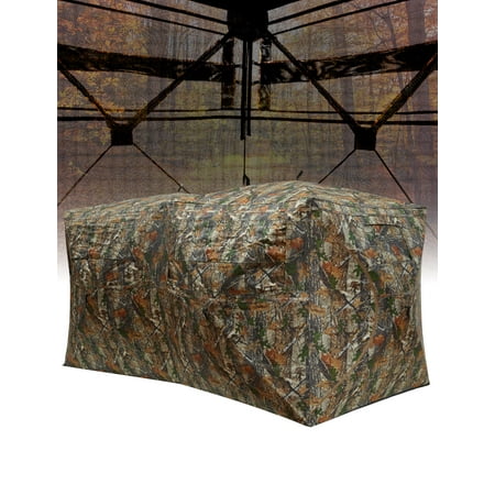 Riedhoff Portable Hunting Blind 270° See-Through Windows Silent Magnetic Door for 4-6 People