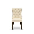 thumbnail image 5 of Luxe by East West Furniture 9 Pieces Dining Table Set a Rectangle Table and 8 Linen fabric Dining Chairs, 5 of 7