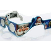 5 3D Christmas Glasses - A Fun Christmas Experience! Turn Holiday Lights Into Magical Images. At Every Point Of Light See SANTA!