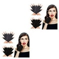 thumbnail image 4 of yingyy 2a Set Of 2 Polyester Unisex Half Finger Gloves Easy To Wear Soft And Comfortable Knit Easy To Clean 2Set, 4 of 6
