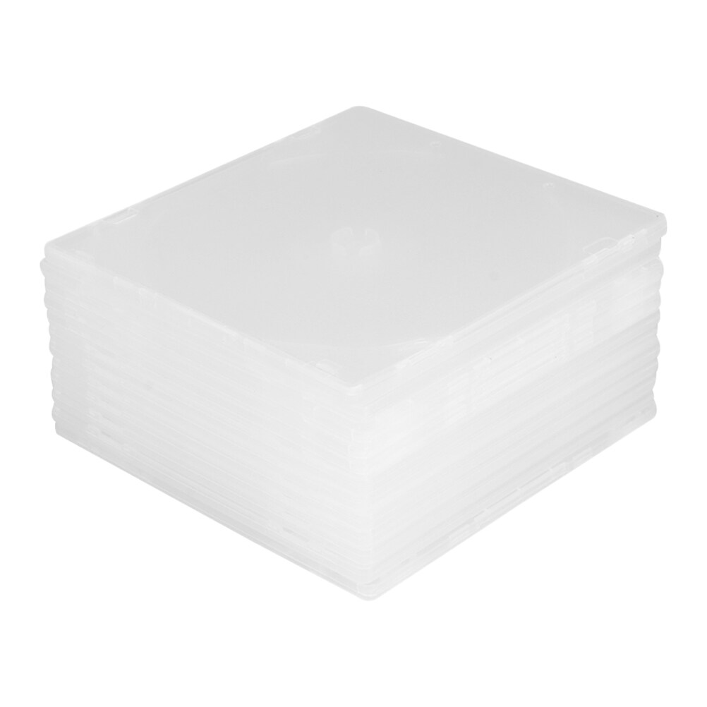 25 Pcs Ultrathin DVD Case Transparent CD Package Portable CD Storage