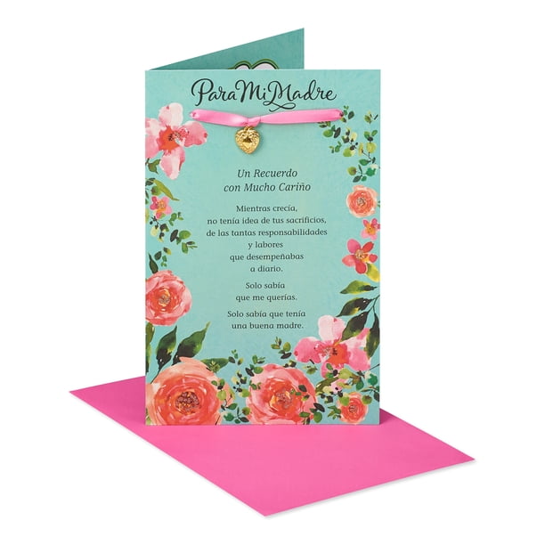 American Greetings Spanish Mother's Day Card for Mom (Mucho Cariño) -  Walmart.com