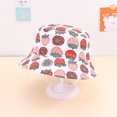 thumbnail image 1 of Gorro de pescador para bebé con estampado de algodón fresco, gorro de pescador para bebé con parte superior plana, parasol, 1 of 1