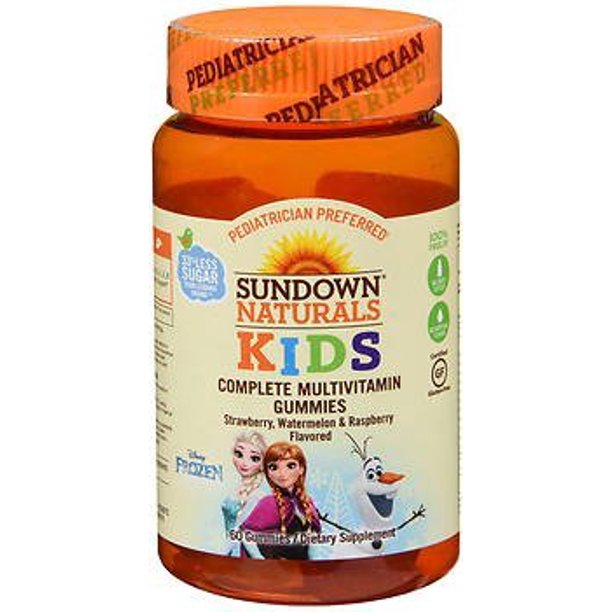 Sundown Naturals Kids Frozen Complete Multivitamin Gummies Strawberry