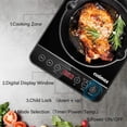 thumbnail image 4 of CUSIMAX Portable Induction Cooker (CMIC-180BA) 9 Power Level with LED Display Sensor Touch Screen| Timer and Child Lock, Even and Fast Heating | Brand New, 4 of 7