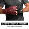 thumbnail image 5 of Hayabusa T3 LX Leather Boxing Gloves Men and Women for Training Sparring Heavy Bag and Mitt Work - Crimson, 14 oz, 5 of 6