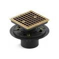 thumbnail image 6 of Kohler K-9136-2MB Clearflo Square Design Tile-In Shower Drain - Vibrant Brushed Moderne Brass, 6 of 12