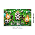 thumbnail image 6 of Green Balloon Soccer Banner Happy 8th Birthday Party Decoration Kids Celebration Backdrop for Soccer Party Children Event, 6 of 8