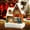 A, variant on Clearance Under $5!Yyuenw Christmas Village Houses Christmas Ornament LED Lighted Resin House Miniature DIY Christmas Scene Winter House for Holiday Party Home Indoor Decor