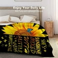 thumbnail image 4 of Sunflower Blanket Beautiful Sunflowers Throw Blanket Soft Flannel Lightweight Blanket Gifts for Kids Adults 50"x40", 4 of 6