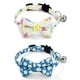 thumbnail image 1 of Paquete de 2 collares para gatos separables con pajarita, collares para gatos con hebilla de seguridad y campana, collares con estampado de verano, 1 of 5