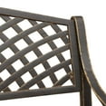 thumbnail image 6 of vidaXL Outdoor Patio Bench Outdoor Garden Bench for Backyard Cast Aluminum, 6 of 6