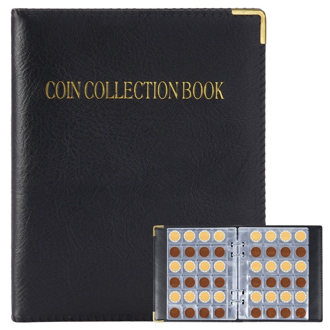 Coin Collection Book, 480Pockets Coin Collection Holder Album, 1.1x 1 ...