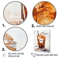 thumbnail image 3 of Designart "Chilled Glass Of Cold Brew I" Coffee Canvas Wall Art, 3 of 7