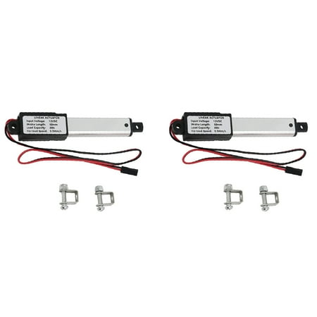

2X -Linear Actuator 2 Inch Stroke 90N/20.3Lb Speed 9.5mm/S Electric Waterproof Actuator Motor Linear Actuator 12V