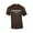 Brown, variant on Christian Short Sleeve T-shirt Work for God The Benefits are Great-Charcoal-XXL