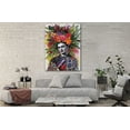 thumbnail image 3 of YCCJ-Frida Kahlo Wall Art Print, Home Decor Unframed Poster Wall Art Canvas Artwork for Living Room, Pictures for Bedroom Painting (8"x12" - Ready to Hang, Frida Kahlo Flower Quenn 2), 3 of 7