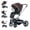 Brown, variant on Baby Stroller,Reversible Stroller,High Rise Pram,Carrie to 40lbs,Standard Pram Toddler Infant(Gray)