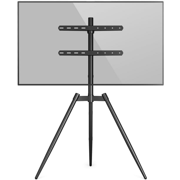 Easel Adjustable Tripod Floor TV Stand With Mount for 32" to 65" Flat