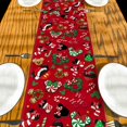 thumbnail image 5 of Camino De Mesa Navideño, Cubierta De Mesa Con Diseño De Ratón De Dibujos Animados Navideños, Decoración Navideña De Invierno Y Año Nuevo, Adornos Navideños Rojos Para Fiesta En Casa, 5 of 5