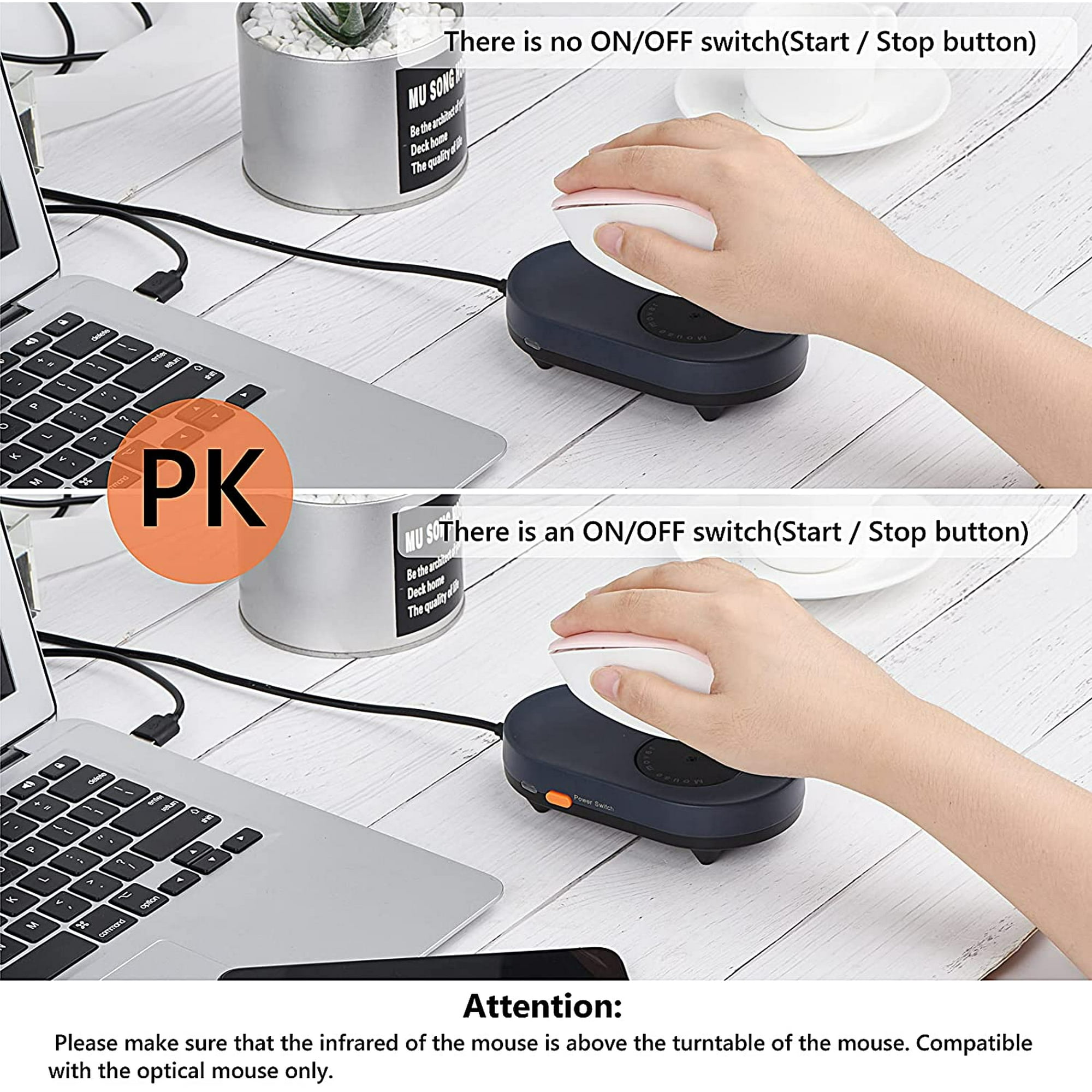 Auto Mouse Jiggler Mover USB Drive Free Simulatore Di Movimento Del Mouse Non Ri - Foto 7