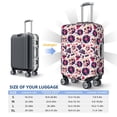 thumbnail image 6 of Balery Luggage Cover Skull lips record Guitar Print Suitcase Covers for Luggage Elastic Washable Suitcase Protector Fits 18-32 Inch Luggage-Medium, 6 of 9
