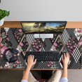 thumbnail image 4 of Long Mouse Pads for Desk,Pioneer Flower Floral Print Pattern Desk Mats on Top Of Desks, Desk Mouse Pad Extra Large with 3mm Non-Slip Base and Stitched Edge for Gaming,Office,Work,Home 47.3"x23.6", 4 of 6