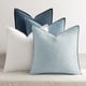 thumbnail image 1 of Fundas de Almohada MIULEE Paquete de 4 en Lino Azul 51x51 cm, 1 of 7