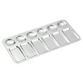 thumbnail image 3 of Uxcell 9" x 4.3" 12 Wells Rectangle Aluminum Paint Palette Tray Paint Mixing Pallet for Oil Painting, 3 of 6