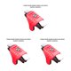thumbnail image 3 of Inteprter 1 par de gatillos de juego portátil para teléfono móvil Gamepad Joysticks Controller rojo Type1 NO1, 3 of 6
