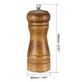 thumbnail image 2 of Unique Bargains Pepper Grinder, 5-inch Solid Wood Adjustable Coarseness Salt and Pepper Mill, 2 of 4