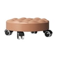 thumbnail image 5 of Gallickan Swivel-Wheel Low Stool, Home Plastic Casters Movable Seat, Compact Living Room Rolling Ottoman for Shoes, Foot Rest, 12.6x4.7in, 5 of 6