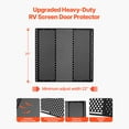 thumbnail image 6 of KFFKFF Adjustable RV Screen Door Protector, Fits 22 to 31.5 Inches, Durable Iron Door Grille with Honeycomb Design, Easy Installation, Breathable Entry Guard for Pet Safety, Black, 6 of 9