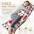 thumbnail image 5 of Body Pillow Cover, Rocket Pattern Body Pillow Cases with Zipper Soft Breathable Smooth Skin Friendly Long Pillow Case 20x60 inches, 1Pcs, 5 of 7