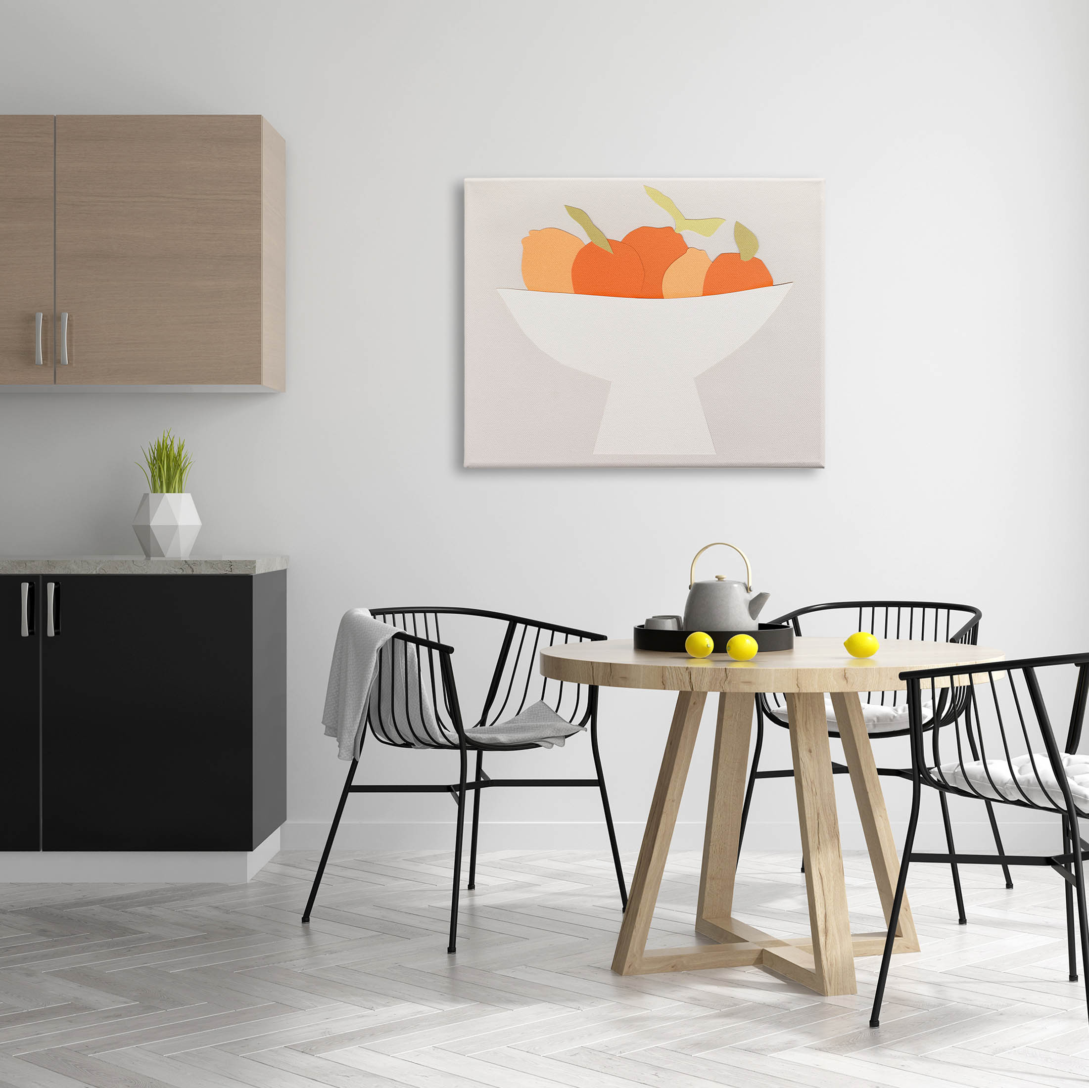 Stupell Industries Contemporary Orange Citrus Fruits Graphic Art Gallery Wrapped Canvas Print Wall Art, Design by Natalie Sizemore