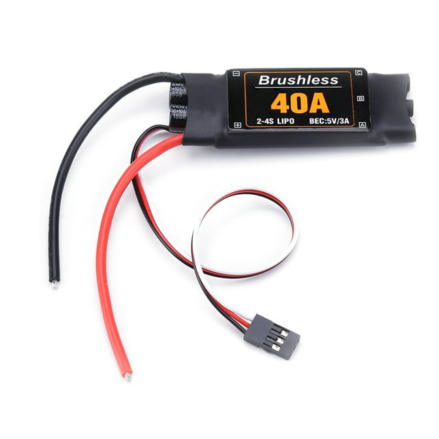 ESC Sin Escobillas De 40 A Para Cuadricóptero RC FPV, Aviones, Helicópteros Con BEC De 5 V/3 A, Corriente Continua: 40 A, Corriente De Corta Duración: 55 A