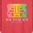 thumbnail image 2 of Instant Message - South Beach Florida  - Women's Lightweight French Terry Pullover, 2 of 6