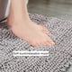 thumbnail image 4 of Yuarrent Alfombra de baño impermeable y duradera para un aspecto moderno, elegante, antideslizante, absorbente, fácil de limpiar. Juegos de accesorios de baño Azul marino 43*61, 4 of 6
