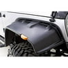 Lund FX606S-B FX-JEEP Flat Style Smooth Fender Flare with Black Bolts, 4 Piece