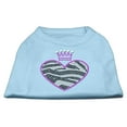 thumbnail image 5 of Pet Dog  Cat Shirt Rhinestone, "Zebra Heart", 5 of 10