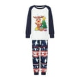 thumbnail image 2 of DuAnyozu Matching Family Pajamas Set Striped Christmas Pajamas Sleepwear Dad Mom PJs, 2 of 9