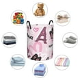 thumbnail image 6 of Balery Eiffel Tower and Butterflies Round Laundry Basket with Handles Waterproof Freestanding Laundry Hamper for Clothes Toys in the Dorm and Family-Small, 6 of 8