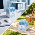 thumbnail image 5 of MMJ Mini Air Cooler Desktop USB Fan 3 Speed Ice Water Drawer Quiet Portable Personal Space Evaporative Air Conditioner Office Dorm, 5 of 6