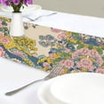 thumbnail image 4 of Yayeee Table Runner 70 inches Long Home Kitchen Dinning Party Decoration, Pink Floral Wave, 4 of 7