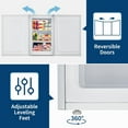 thumbnail image 4 of Garvee 3.0 Cu.ft Small Freezer, Mini Deep Freezer with Reversible Single Door & 7 Adjustable Thermostat for Apartment, Home, Office, White, 4 of 7