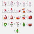 thumbnail image 6 of Tnobhg 2Pcs Christmas Bear Ornament Mini Cartoon Santa Claus Snowman Tree Gift Box Solid Resin Holiday Desktop Figure Statue Decoration Festival Gift, 6 of 8