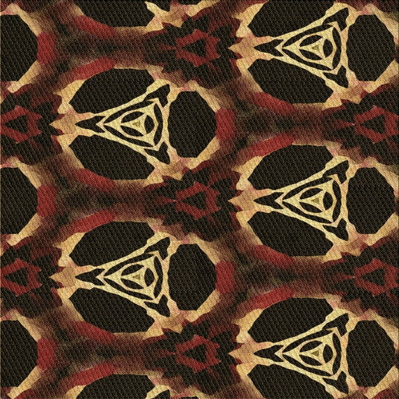 Ahgly Company Indoor Square Patterned Light Brown Area Rugs, 8' Square