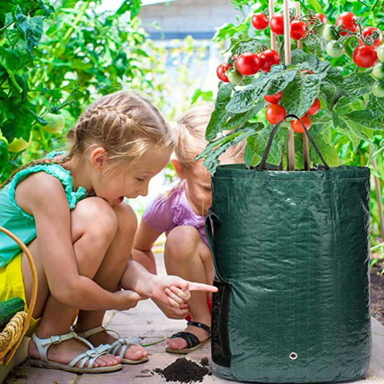 3Pack Durable Potato Grow Bags Garden Waterproof Reusable