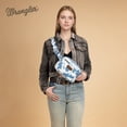 thumbnail image 4 of Wrangler Cow Print Waist Pack Western Belt Bag for Women with Adjustable Strap, B-Blue, 4 of 7