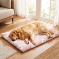thumbnail image 5 of Thick Warm Pet Sleeping Mat with Soft Polyester Cover and Supportive Filling, All-Season Bed Pad for Cats and Dogs, Crates, Kennels, Floors, Sofas, Carriers, Cars and Travel Rest, Pink, 2XL, 5 of 6